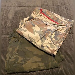 Army Fatigue Cargo Shorts (2)